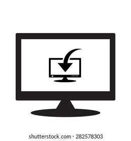computer display. icon. vector design