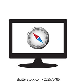 computer display. icon. vector design
