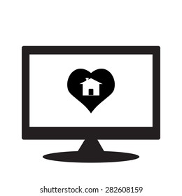 computer display. icon. vector design