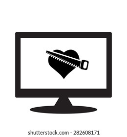 computer display. icon. vector design