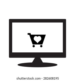 computer display. icon. vector design