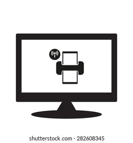 computer display. icon. vector design