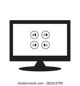 computer display. icon. vector design