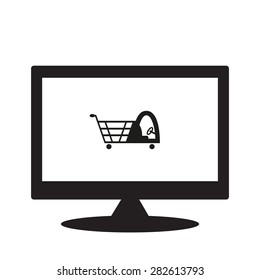 computer display. icon. vector design