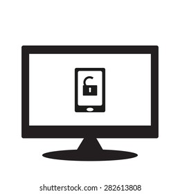 computer display. icon. vector design