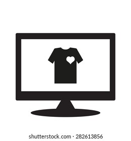 computer display. icon. vector design