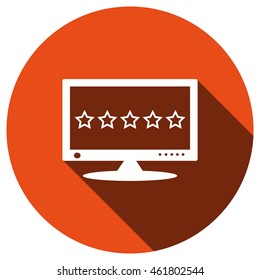 Computer display Icon, vector, icon flat