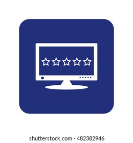 Computer display Icon, vector, icon flat
