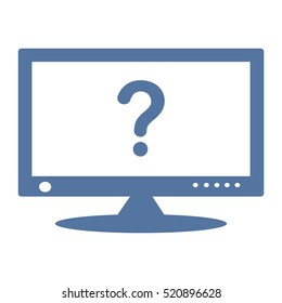 Computer Display Icon Vector flat design style