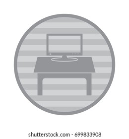 Computer Display Icon Vector flat design style