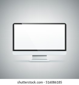 Computer Display. Illustration isolated on background. Graphic concept for your design