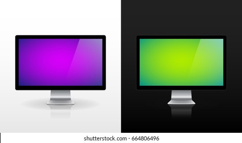 Computer display isolated