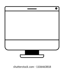 computer display isolated icon
