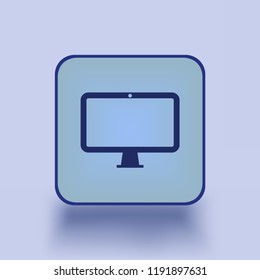 computer display isolated icon