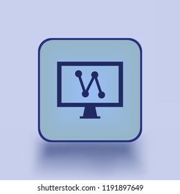 computer display isolated icon