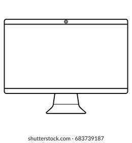 computer display isolated icon