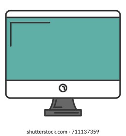 computer display isolated icon