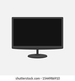 Computer display isolated on white background Screen computer monitor Vector illustration
