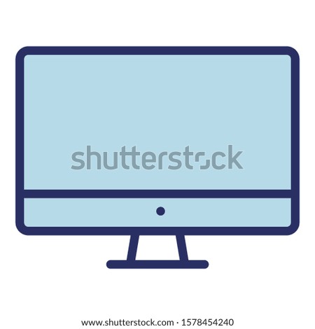 
Computer display  Isolated Vector Icon fully editable
