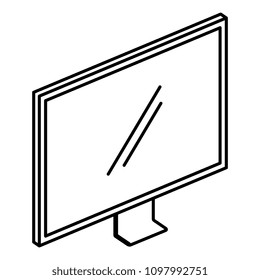 computer display isometric icon