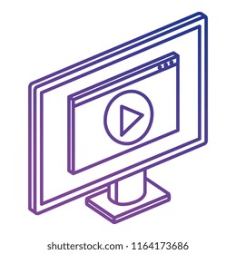 computer display with media player