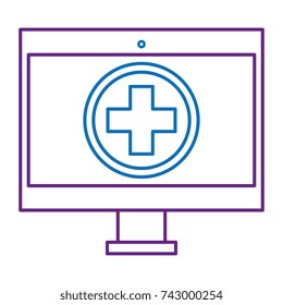 computer display with medical software
