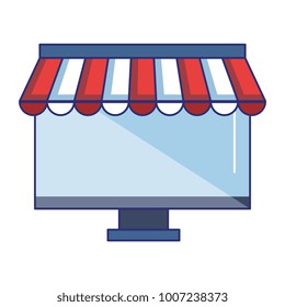 computer display with parasol