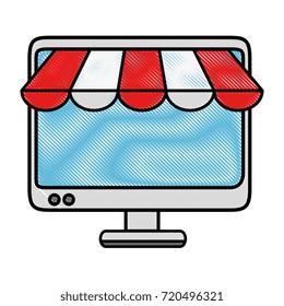 computer display with parasol