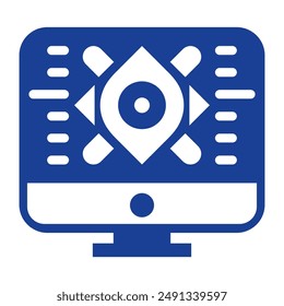 Computer display screen of viruses or malware 