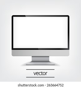 Computer Display, Vector Illustration eps10, Graphic Concept  For Your Design.