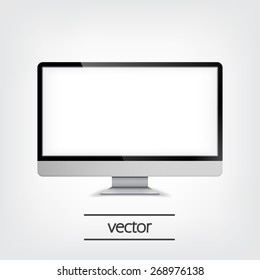 Computer Display, Vector Illustration eps10, Graphic Concept  For Your Design.