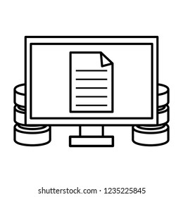 Computer with document and database