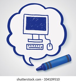 computer doodle drawing