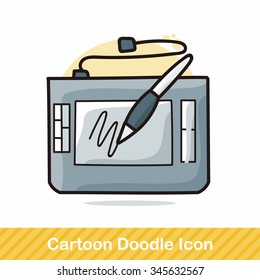 Computer drawing board doodle
