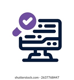 computer duotone icon. Sleek and modern vector icon for websites, mobile apps, marketing materials, and corporate design. Fully scalable and ready to use.