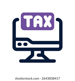 computer duotone icon. Sleek and modern vector icon for websites, mobile apps, marketing materials, and corporate design. Fully scalable and ready to use.