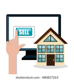 computer e-commerce buy market isolated