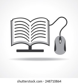 Computer education concept stock vector