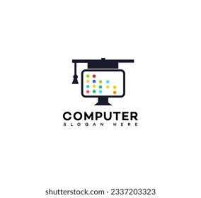 computer education logo Design Template Vector