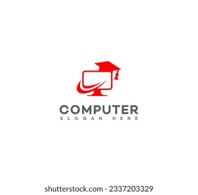 computer education logo Design Template Vector