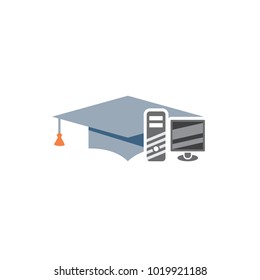 Computer Education Logo Icon Design