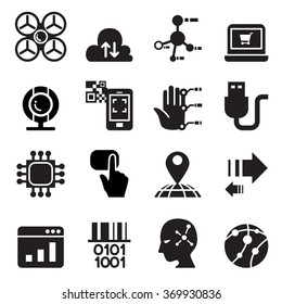 Computer & electronic Technology icon set