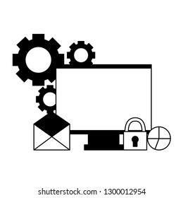 computer email chart security setting