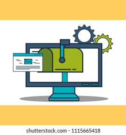 computer email mailbox work digital marketing