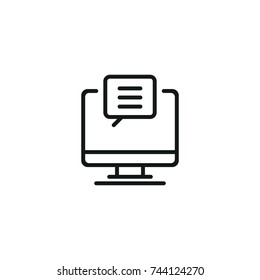 Computer Email Message Discussion Icon