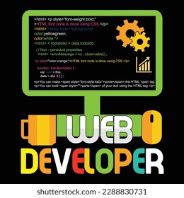 Computer Engineer T-shirt Design Vector Template