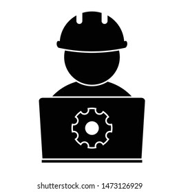 Computer engineering.  Computer repairing,  fix computer, internet icon. 