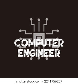 computer engineer's graphic design is ready to be used for various purposes