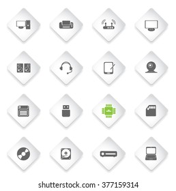 Computer equipment  simply symbols for web and user interface