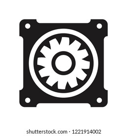 Computer Fan icon. Trendy Computer Fan logo concept on white background from hardware collection. Suitable for use on web apps, mobile apps and print media.